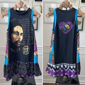 Bob Marley Swing Tank Mini Dress Tunic S